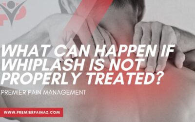 What can happen if whiplash is not properly treated?