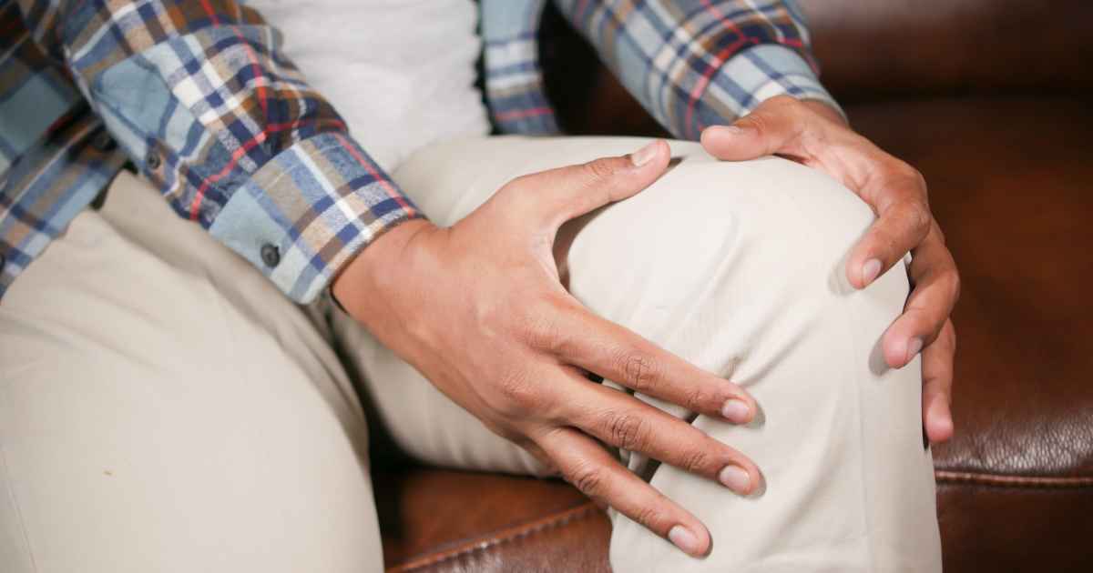 A patient’s knee with persistent knee pain beyond normal aging